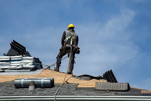 Professional Roofing technician working in West Henrietta, NY